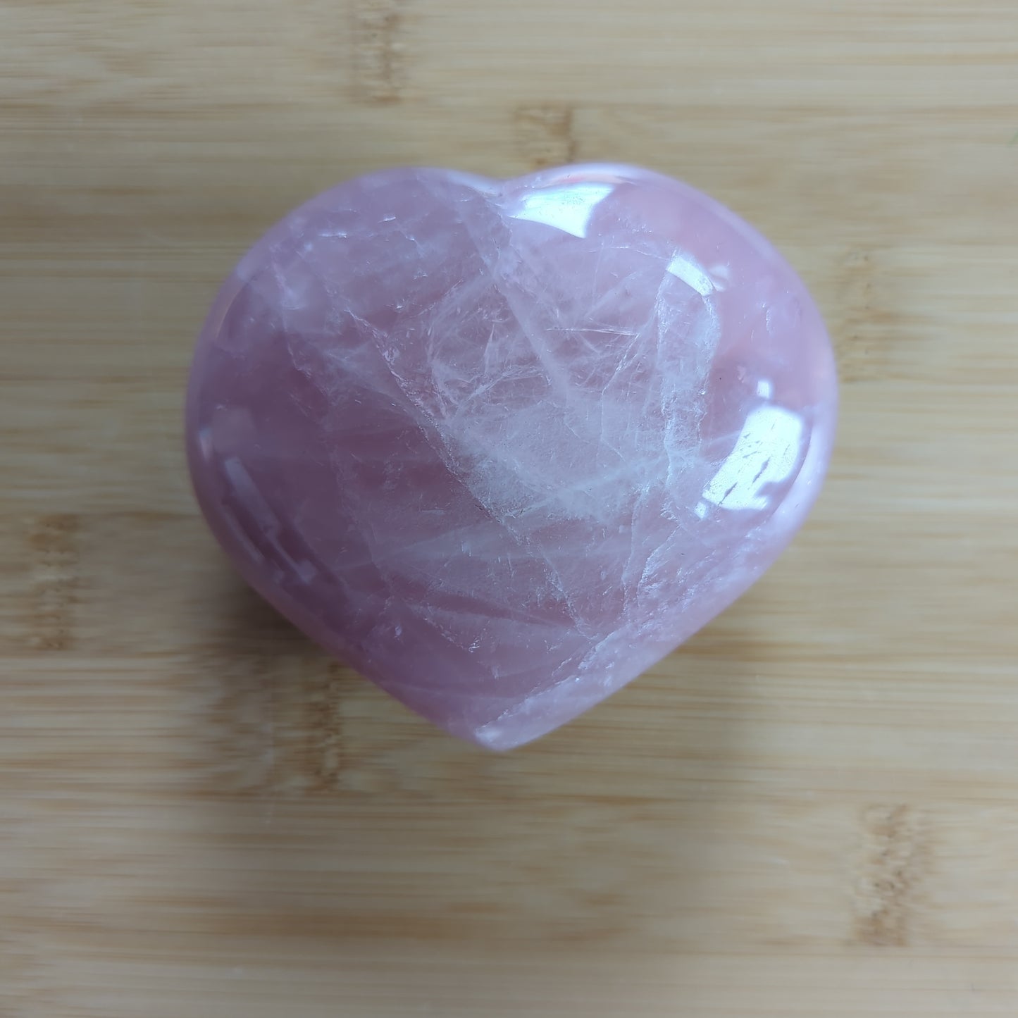 Rose quartz heart