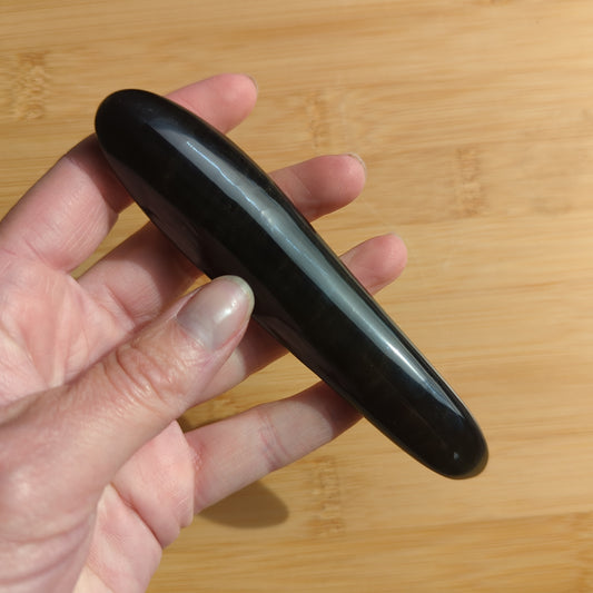 Obsidian massage wand