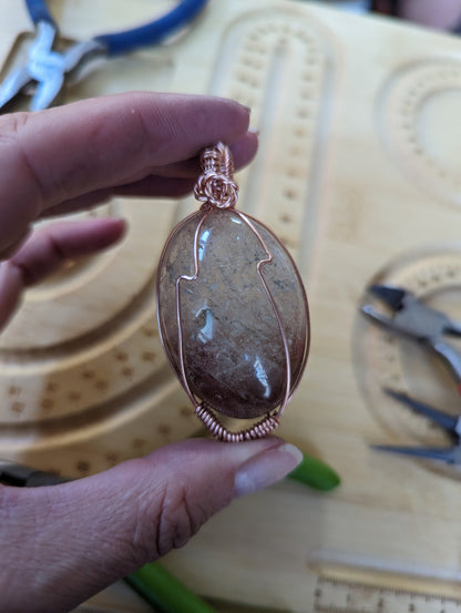 Garden quartz pendant