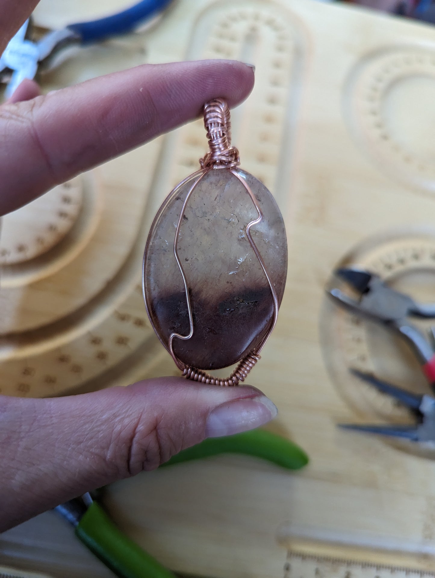 Garden quartz pendant