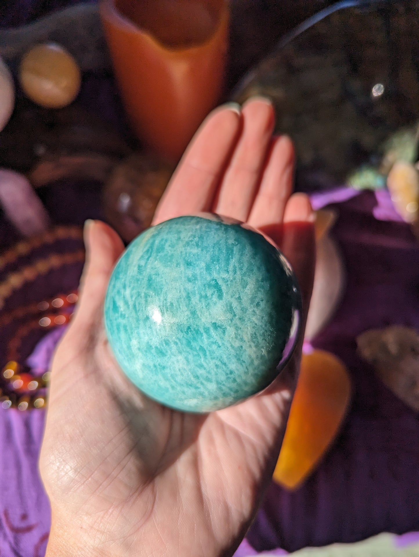 Amazonite sphere