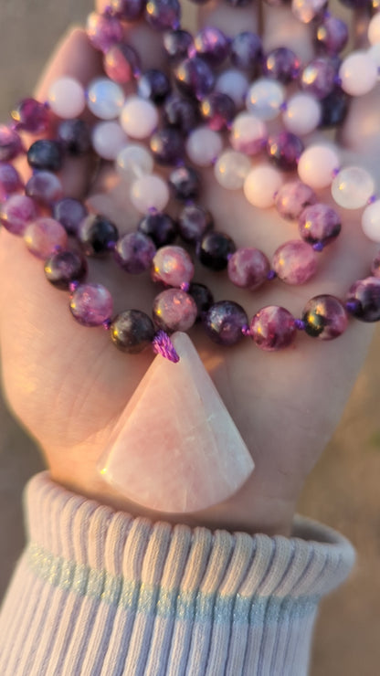 Purple love mala