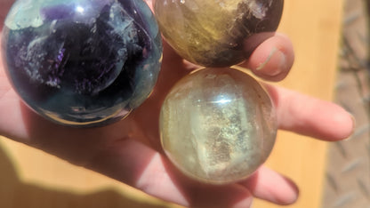 Fluorite sphere