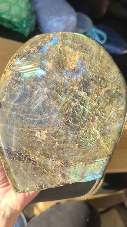 Labradorite slab