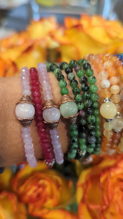 Mini gemstone bracelets