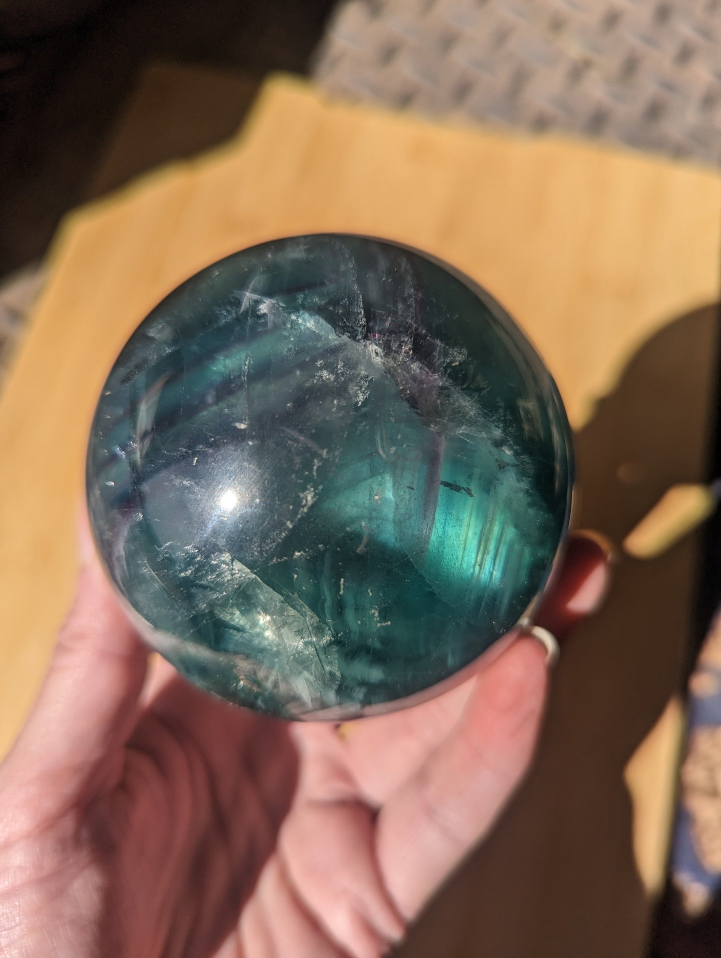 Fluorite sphere