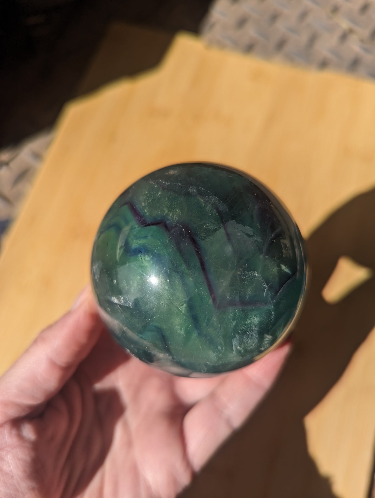 Fluorite sphere