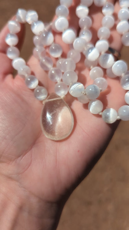 Selenite 72 mini mala