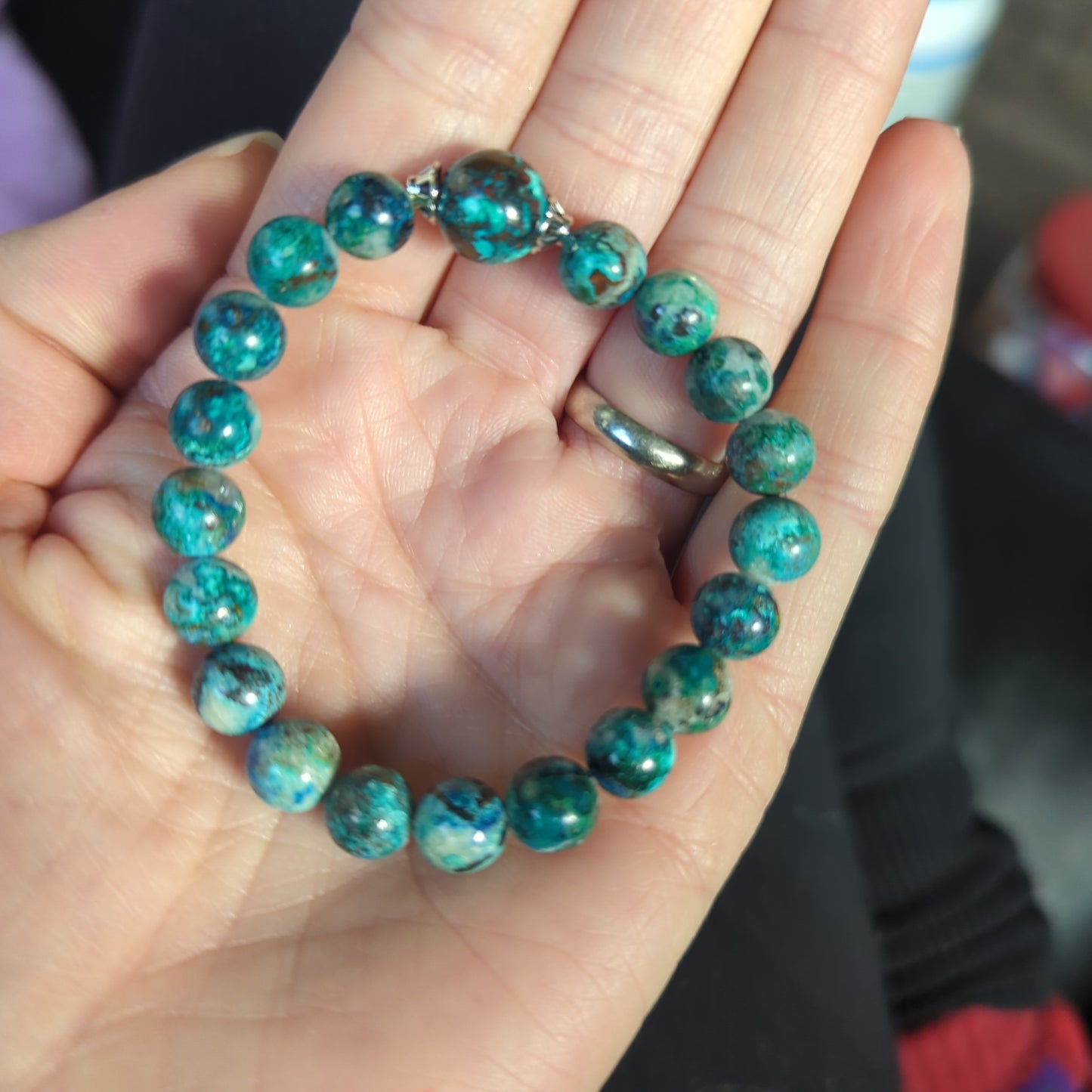 Gemstoned beaded bracelets!