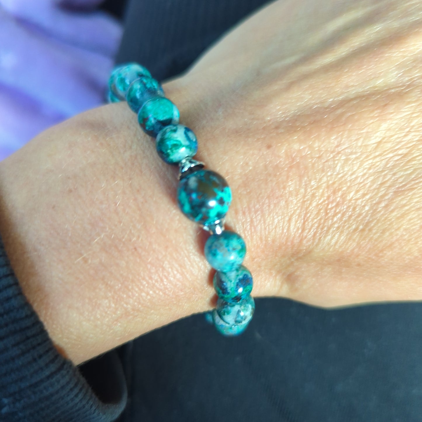 Gemstoned beaded bracelets!