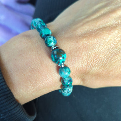 Gemstoned beaded bracelets!