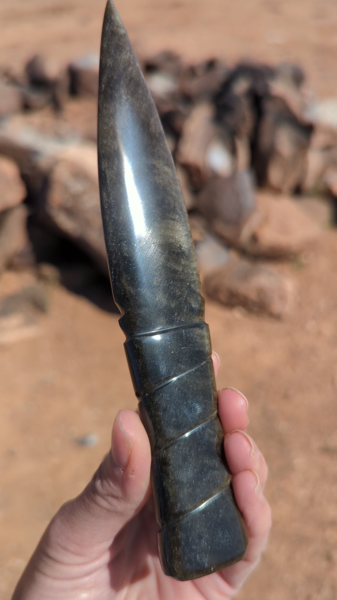 ancient obsidian knife