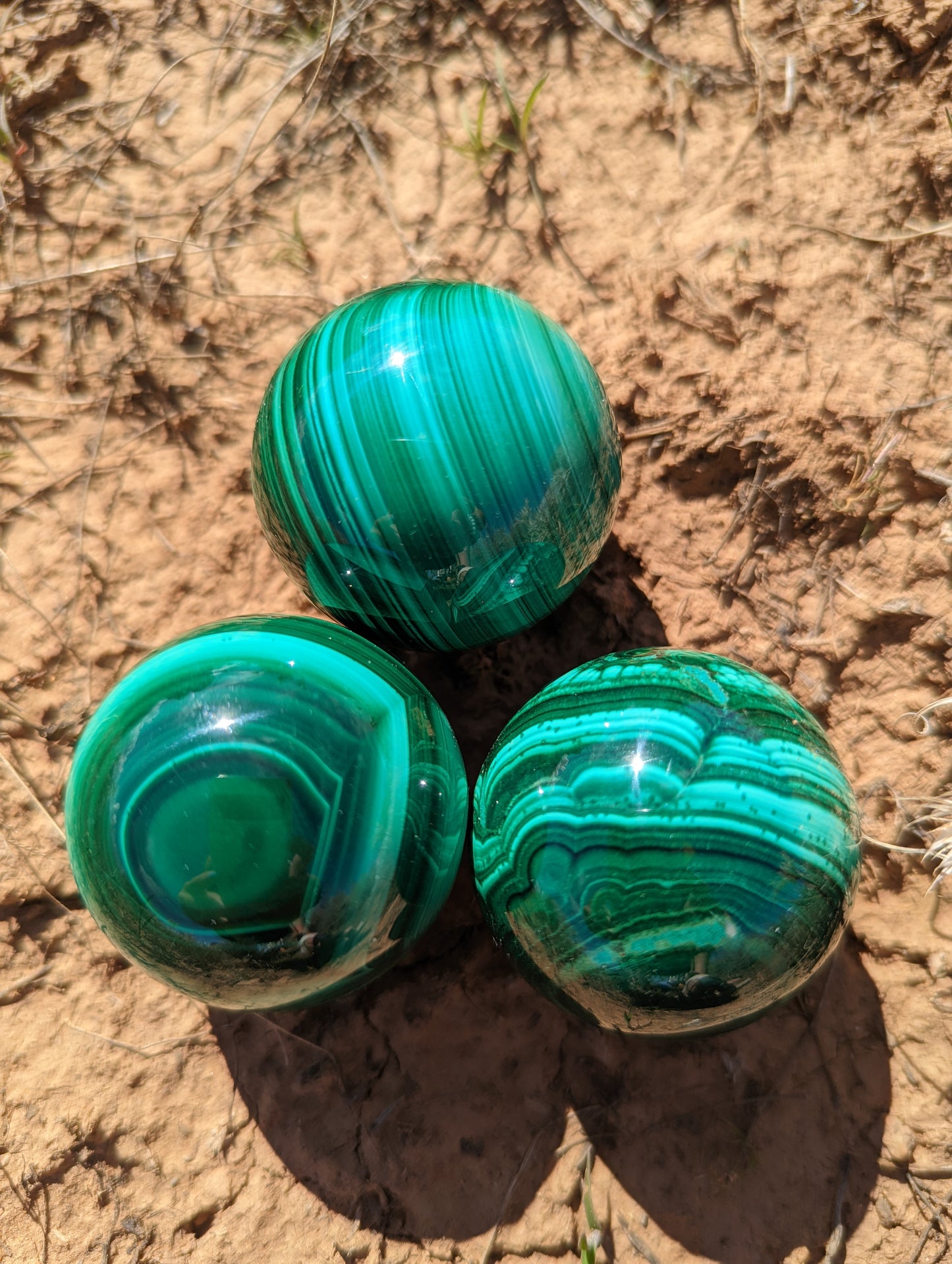 Malachite spheres!