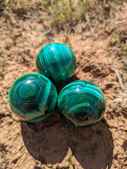 Malachite spheres!