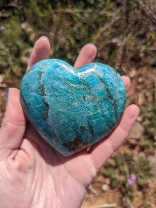 Amazonite heart