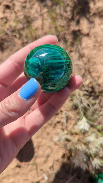 Malachite spheres!