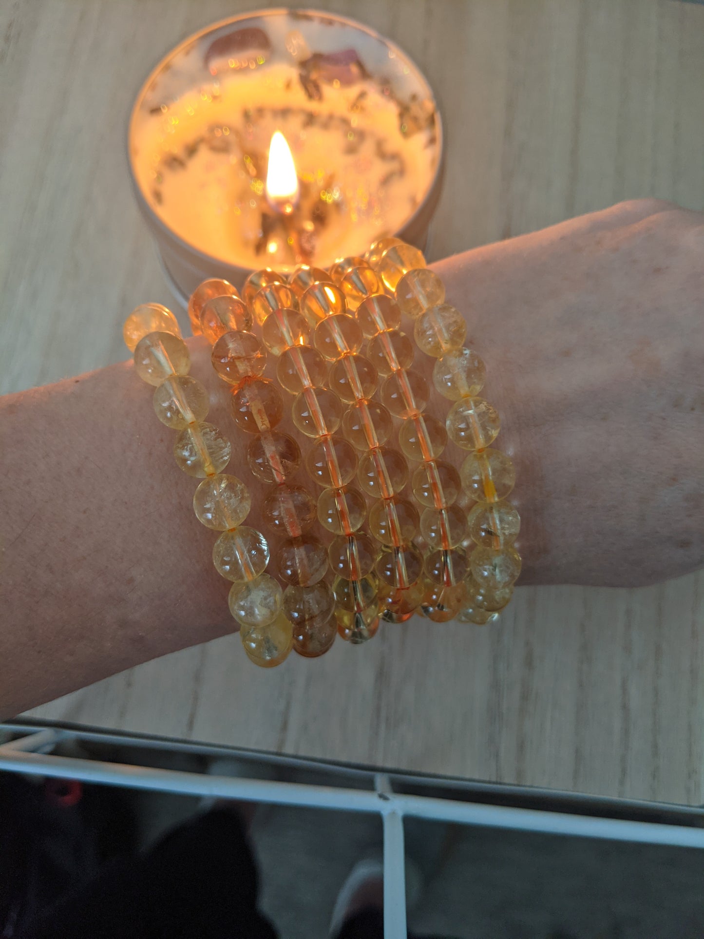 Citrine bracelet.