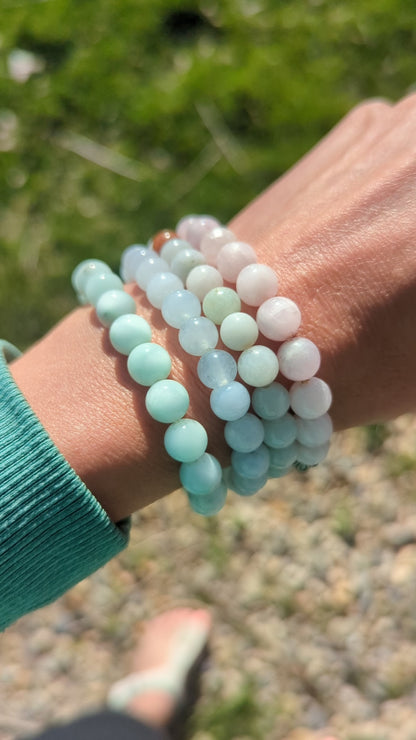 Gemstoned beaded bracelets!