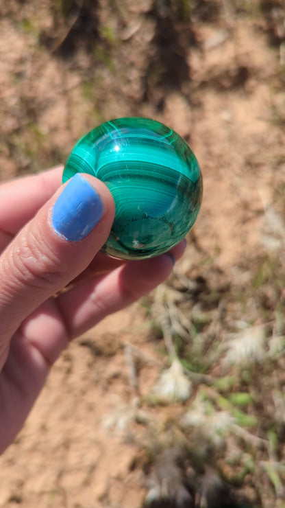 Malachite spheres!